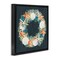 Stupell Industries Starfish and Nautical Seashell Wreath Framed Floater Canvas Wall Art